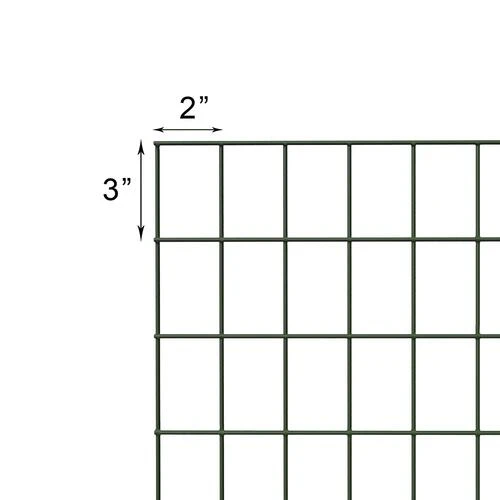 Yardworks 2' X 25' Green Vinyl-Coated Wire Fence 5 Yardworks 2' X 25' Green Vinyl-Coated Wire Fence - Image 5