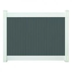 Yardworks® Richmond 6 X 8 Two-Toned Gray Privacy Vinyl Fence Panel