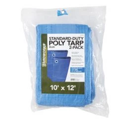 Yardworks® 10' X 12' Blue Standard-Duty Tarp - 2 Pack 5 Yardworks® 10' X 12' Blue Standard-Duty Tarp - 2 Pack -Outdoor Haven 235 7021 1 CMYK