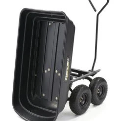 Yardworks® Poly Utility Dump Cart - 600 Lb. -Outdoor Haven 2640014backdumpright