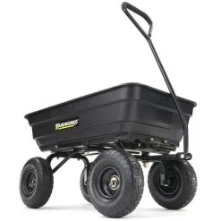 Yardworks® Poly Utility Dump Cart - 600 Lb. -Outdoor Haven 2640014frontright