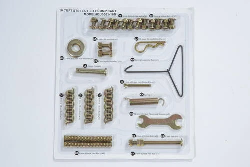 Yardworks® 500 Lb. Steel Dump Cart Replacement Hardware Pack 1 Yardworks® 500 Lb. Steel Dump Cart Replacement Hardware Pack