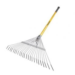 Yardworks® 24-Tine Steel Leaf Rake With ControlGrip® -Outdoor Haven 2653402 YW 8031 2 5300