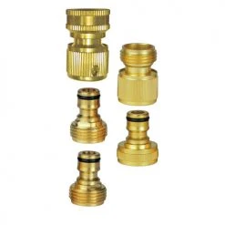 Yardworks® 5-Piece Brass Quick Connect Set