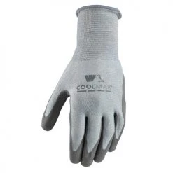 Outdoor Haven 18 Wells Lamont® Men's Grey Medium COOLMAX Coated Work Gloves