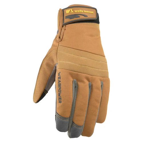 Wells Lamont® Men's Brown Large WearPower Adjustable Work Gloves 2 Wells Lamont® Men's Brown Large WearPower Adjustable Work Gloves -Outdoor Haven 7743