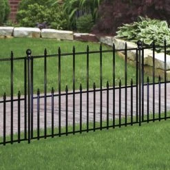 Yardworks 30 X 36 Teton Steel Fence Panel -Outdoor Haven 854304S 1711236InUse