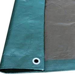 Yardworks® 6' X 8' Reversible Green/Brown Medium-Duty Tarp