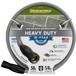 Yardworks® 5/8" X 50' Heavy-Duty Vinyl Garden Hose
